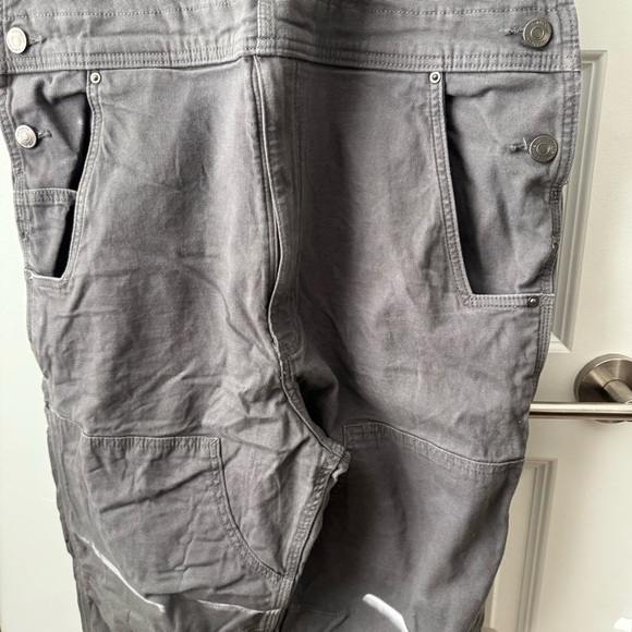 Men’s Carhartt Gray Overalls 36 x 30 RUGGED FLEX RELAXED FIT CANVAS BIB OVERALL - Picture 3 of 6